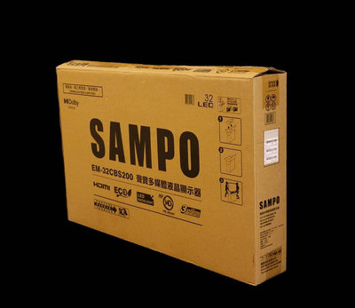 SAMPO EM-32CBS200 32型HD低藍光顯示器/電視*只要3000元*(B0452)