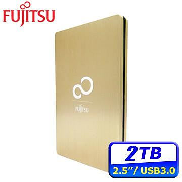 二手 Fujitsu 2TB 2.5吋 行動硬碟 USB 3.0