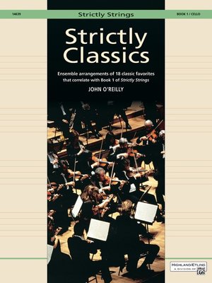 【599免運費】Strictly Classics,Cello Book 1 Alfred 00-14639