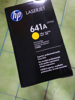 2014年.03.10 HP C9722A C9722 641A 全新原廠黃色碳粉匣HP 4600/4610/4650