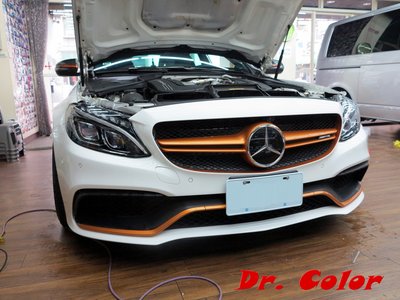 Dr. Color 玩色專業汽車包膜 M-Benz C63 S 車燈保護膜