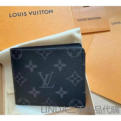 LINDA二手精品代購 LV 路易威登 SLENDER 錢夾 皮夾 8卡 短夾 老花 M62294 錢包 男款 現貨