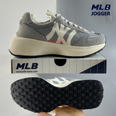 （VIP潮鞋鋪）MLB老爹鞋 MLB CHUNKY JOGGER 韓國男女鞋 麂皮老爹鞋 厚底老爹鞋 增高休閒 復古運動鞋