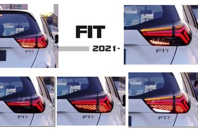 》傑暘國際車身部品《全新HONDA FIT 21 22 年 4代 LED 呼吸 動態 光條 流水方向燈 後燈 燻黑 尾燈