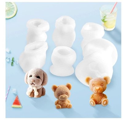 狗狗冰塊矽膠模具  冰模骷髏頭吸粉神器 手工皂高湯塊慕斯蛋糕甜點冰膜矽膠模具