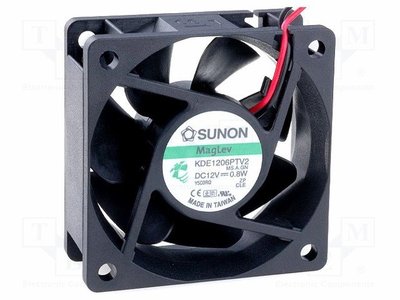 建準SUNON 6CM磁浮軸風扇 電子 電腦 擴大機 通訊 機箱散熱風扇 KDE1206PTV2 12V 1.1W