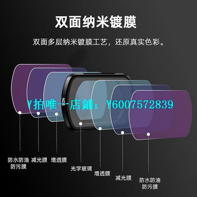 相機濾鏡 適用大疆OSMO Pocket3濾鏡美顏柔光鏡UV保護CPL偏振鏡ND8/16/32/64減光鏡靈眸口袋云臺相