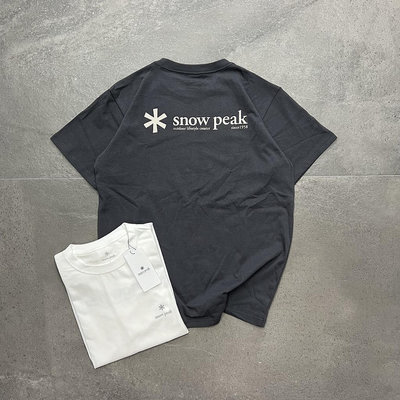 Snow Peak Camping Logo T 恤男女款短袖T恤
