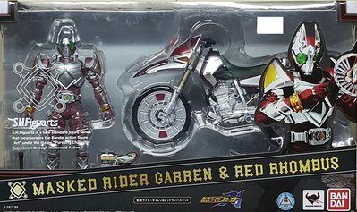 全新 SHF 假面騎士 劍 BLADE GARREN &amp; RED RHOMBUS 加連 機車 摩托車