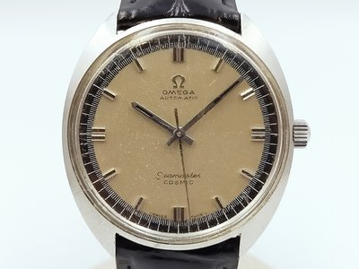 【發條盒子K0001】OMEGA 歐米茄 SEAMASTER海馬 COSMIC系列 不銹鋼自動上鍊 經典男錶