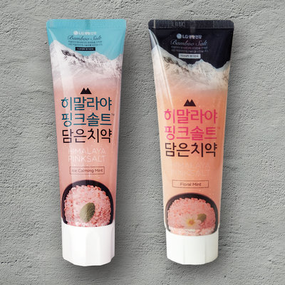 韓國 LG 喜馬拉雅粉晶鹽牙膏 (100g) 冰澈薄荷 花香薄荷