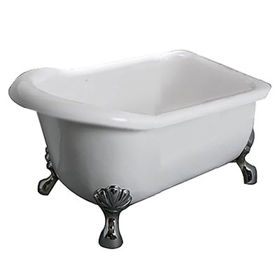 I-HOME 台製 浴缸 B1型銀腳(110cm) 獨立浴缸 壓克力缸 空缸 泡澡保溫 浴缸龍頭需另購