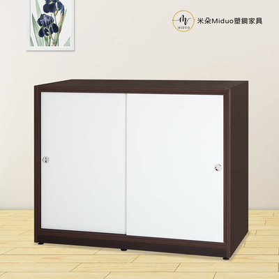 【米朵Miduo】4.1尺拉門塑鋼衣櫃 被櫃 防水塑鋼家具