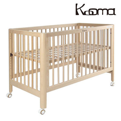 KOOMA歐式櫸木嬰兒中床(含床墊、附透氣冰絲棉冬夏兩用嬰兒床墊)