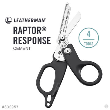 【Leatherman】832957 RAPTOR® RESPONSE 多功能工具剪(水泥灰柄)戰術醫療剪消防救助工具鉗