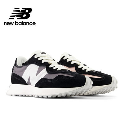 【New Balance】 NB 復古運動鞋_中性_鴛鴦黑粉_U327WEM-D楦 327