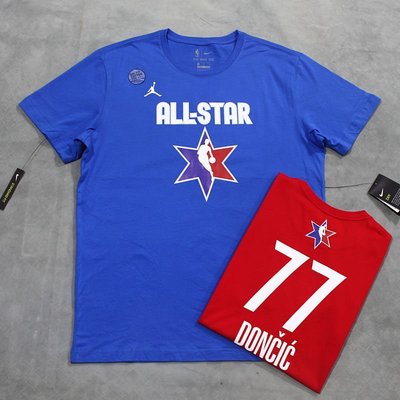 現貨#NIKE 耐吉 全明星ALL STAR短袖T恤 77號東契奇速干 籃球寬松大碼號碼半袖簡約