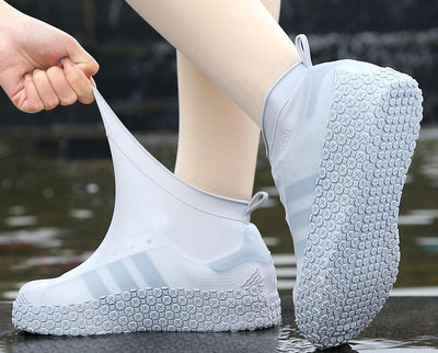 防水鞋套矽膠防滑雨鞋套防滑加厚耐磨矽膠防水鞋套防雨男女雨靴套