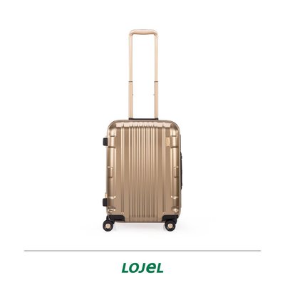 【趣買Cheaper】LOJEL C-F1375 KOZMOS 鎂合金雙輪箱-金屬色-25吋行李箱(黃金色)