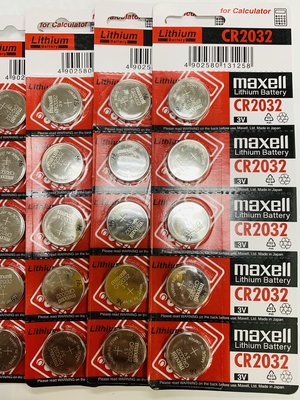 Maxell3個月內新 CR2032 日本 鈕扣電池水銀電池 3V鋰電池2032 原廠公司貨 適用手錶 碼表主機板 電玩