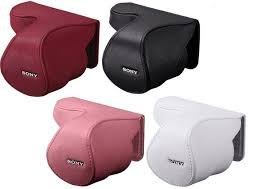 數量有限，售完為止 SONY 皮質鏡頭套 LCS-EML2A 公司貨 SEL1855適用 皮質鏡頭套（現貨白色、紅色