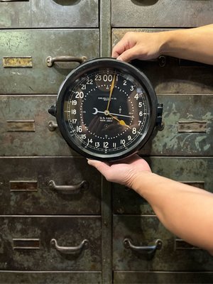 1940s 美國海軍 US NAVY Chelsea 10英吋 船鐘 發條機械時鐘 時鐘