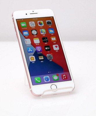 Apple iPhone 7 Plus 128G 粉 5.5吋 指紋辨識 A10晶片 1200萬畫素 二手手機  iOS 14.7.1 原廠外盒X1健康度91%