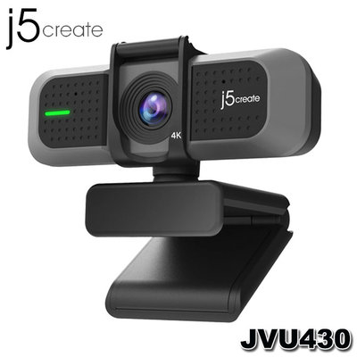 【MR3C】含稅附發票 j5 create JVU430 USB 4K 廣角高畫質 視訊攝影機