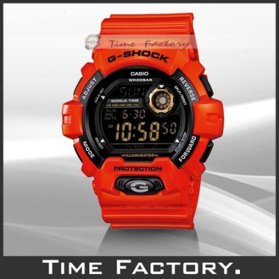 【時間工廠】全新公司貨 CASIO G-SHOCK 多層次液晶LED數位錶 G-8900A-4