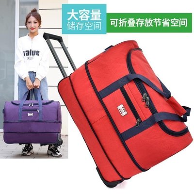 100原廠％拉桿包旅游男女手提旅行袋大容量行李包登機箱包可折疊短途旅行包 SHJ10572