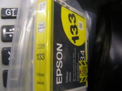 ☆呈運☆裸裝EPSON 133 / T1334 /T133450 原廠黃色墨水匣只適用:TX320F 其他機型不適用！