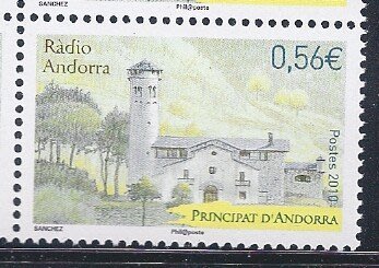 2010年法屬d'Andorra 無線電接收發射站郵票