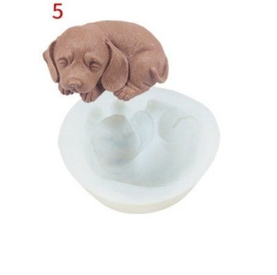 Amy烘焙網:網紅3D立體5號狗狗慕斯模/小狗立體蛋糕/立體狗造型液態矽膠模紙黏土模