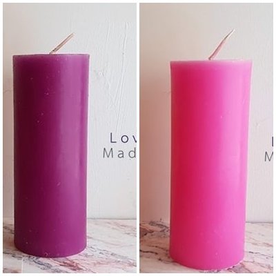 待降節，教會主日蠟燭(20公分)，紫色，粉紅色，白色圓柱蠟燭，使用優質棕櫚蠟製成，手工純棉燭芯，台灣製造