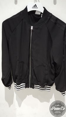 POMELO柚 Adidas Originals 三葉草 黑LOGO 教練外套 薄外套 黑紡紗 范冰冰 DP8592