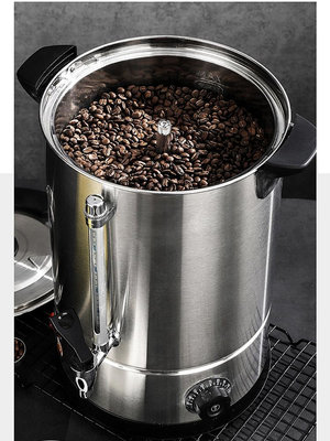 跨境110V不銹鋼家用商用雙層304全自動開水桶咖啡機煮茶煮咖啡桶_林林甄選