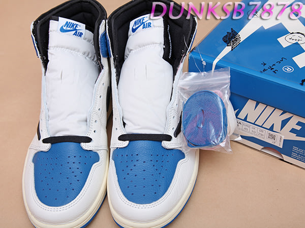 NIKE AIR JORDAN 1 HI TRAVIS SCOTT FRAGMENT 倒勾閃電DH3227-105