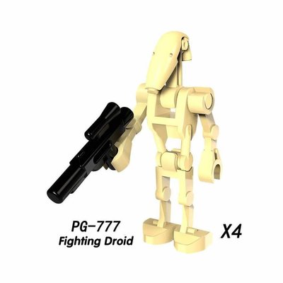 【積木班長】戰鬥機器人 4隻一組 星際大戰 STARWARS 品高PG777 袋裝/相容 樂高 LEGO 積木