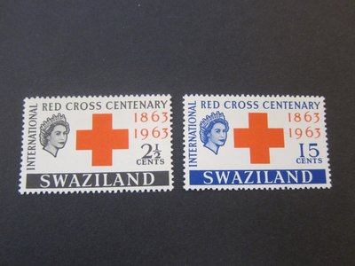 【雲品2】斯威士蘭Swaziland 1963 Sc 109-10 set MH 庫號#B535 88855