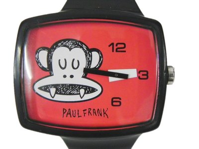 潮錶 [PAUL FRANK TVBS0204] PAUL FRANK 大方型[紅色面]石英/時尚