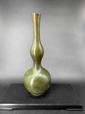 新 日本昭和時期 高崗銅器 名家作 精品銅花瓶一個日本昭和時期