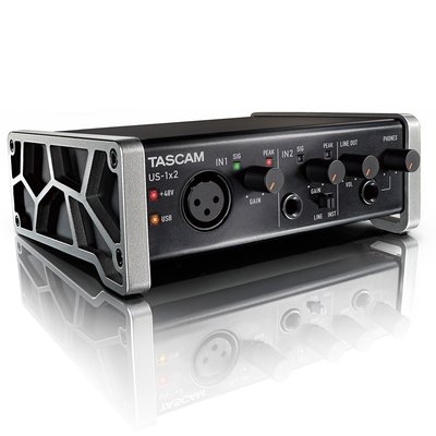 【免運】台灣公司貨 TASCAM US-1X2 USB錄音介面 錄音卡 US 1X2 達斯冠