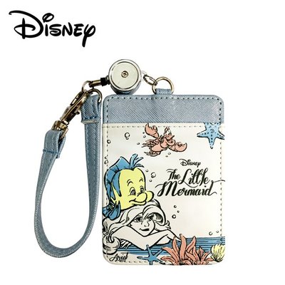 小美人魚 皮質 彈力 票卡夾 票夾 證件套 悠遊卡夾 艾莉兒 Ariel 迪士尼 Disney 日本正版【230054】
