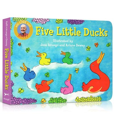 音頻 英文原版 songs to read: Five Little Ducks 五只小鴨子 數字 唱讀童謠繪本 廖彩杏