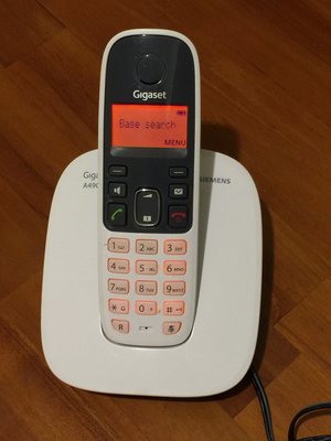 西門子 SIEMENS Gigaset A490  DECT數位無線電話  白色(A490)