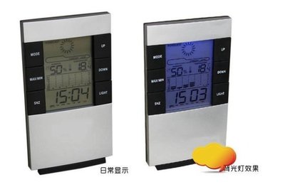 m朋品心m功能最強大HTC-2 高精準度數字溫濕度計 室內溫度計背光