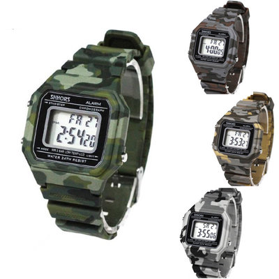 新款 現貨 防水 電子錶 迷彩 手錶 錶 迷彩錶 迷彩電子錶 學生錶 當兵 軍用品 迷彩風格 生存遊戲裝備 生存遊戲