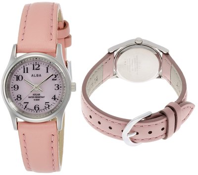 日本正版 SEIKO 精工 ALBA AEGD560 女錶 手錶 太陽能充電 皮革錶帶 日本代購