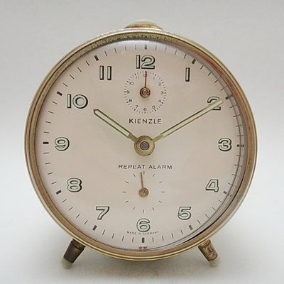 【timekeeper】  70年代德國名廠Kienzle雙眼機械鬧鐘(免運)