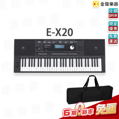 【金聲樂器】Roland E-X20 61鍵 電子琴